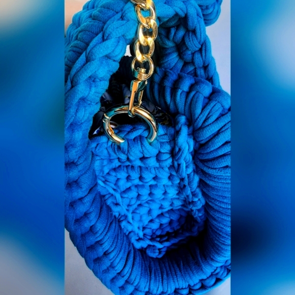 Zialoo Tapah Elegant Turquoise Braided Shoulder Bag - Picture 8 of 15